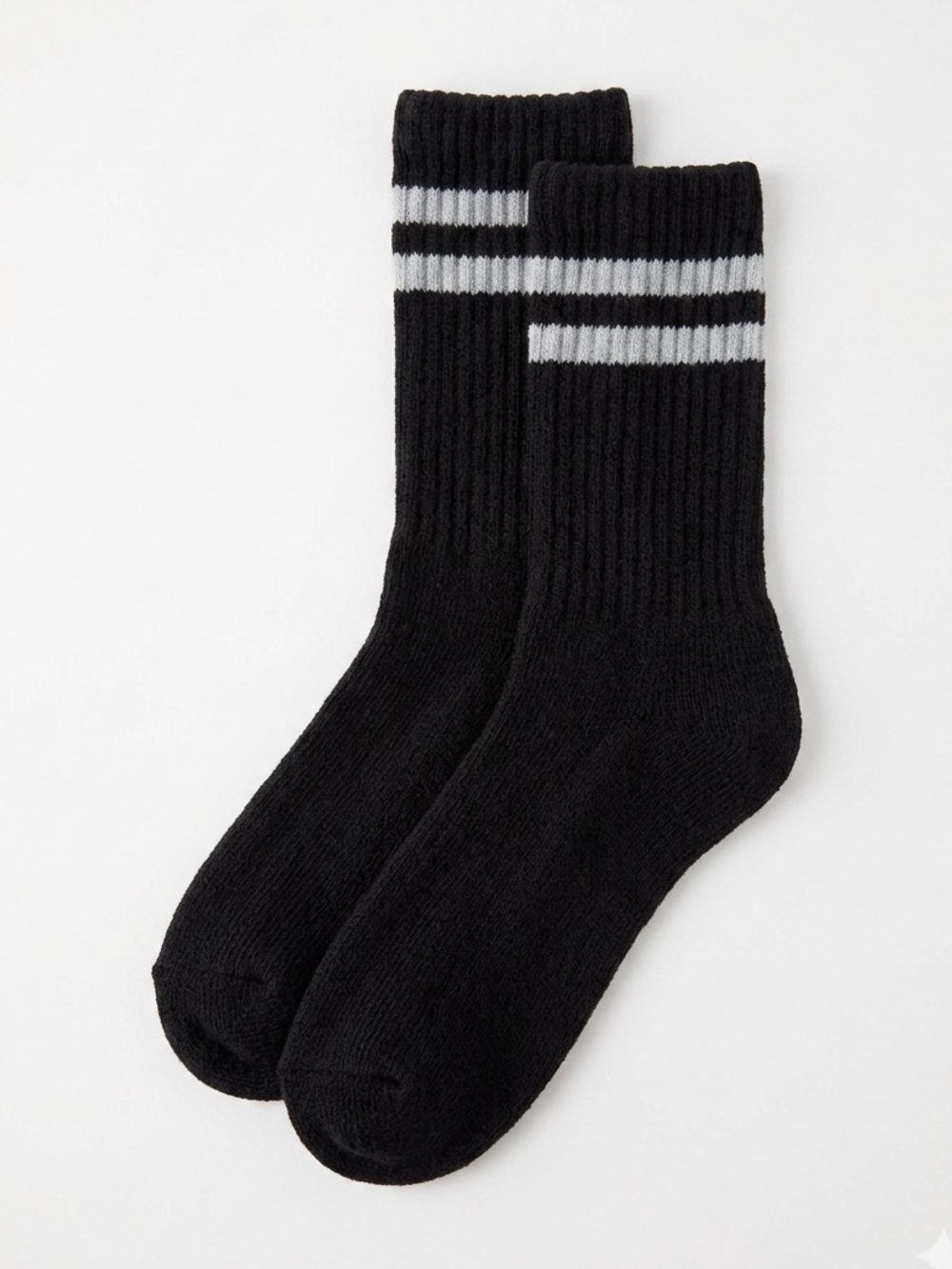OSFM American Trench Retro Mono Stripe Crew Socks Black